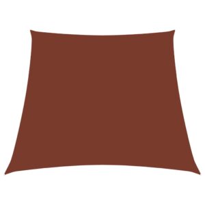 vidaXL Zonnezeil trapezium 2/4x3 m oxford stof terracottakleurig