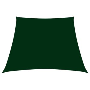 vidaXL Zonnezeil trapezium 2/4x3 m oxford stof donkergroen