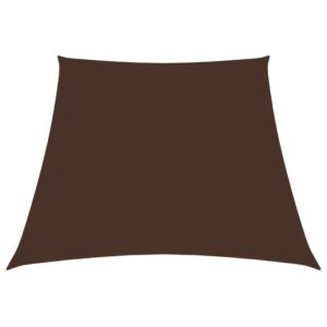vidaXL Zonnezeil trapezium 3/5x4 m oxford stof bruin